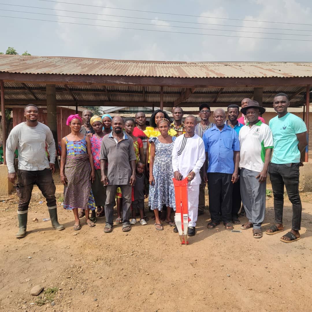 Group photograph of participants in the practical training session